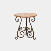 METAL AND RECLAIM WOOD TABLE