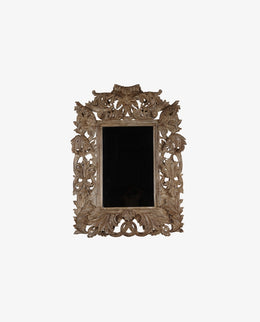 MANGO WOOD MIRROR FRAME WITH MIRROR