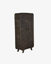 MANGO WOOD ALMIRAH 2-DOOR WITH CARVING