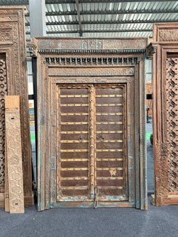 WOODEN OLD HEAVY DOOR